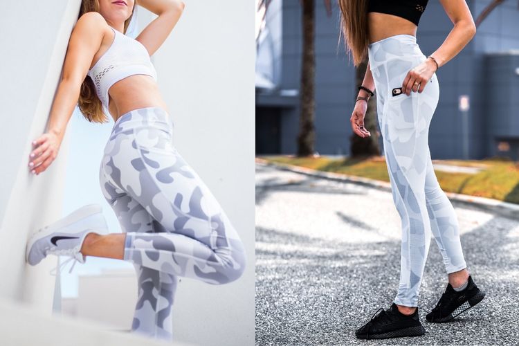 What To Wear With White Camo Leggings?