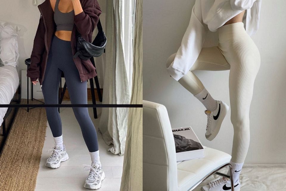 How To Wear White Socks With Leggings?
